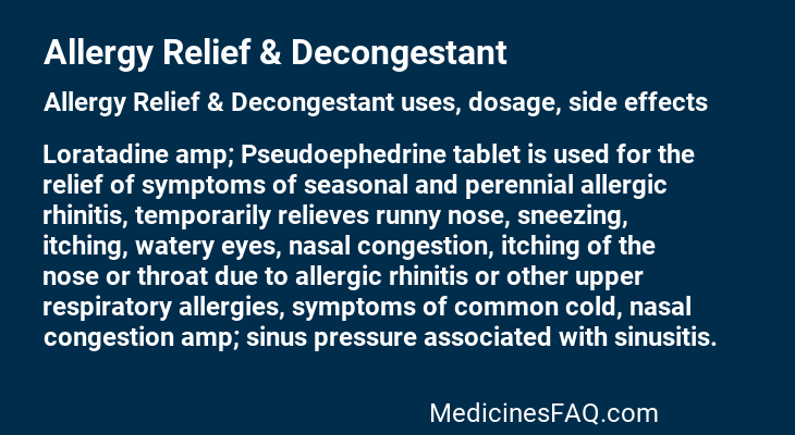 Allergy Relief & Decongestant