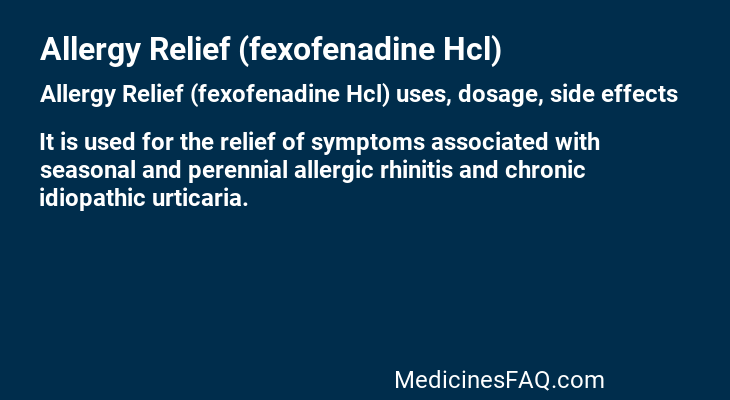 Allergy Relief (fexofenadine Hcl)