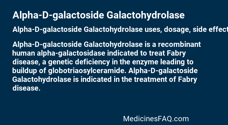 Alpha-D-galactoside Galactohydrolase