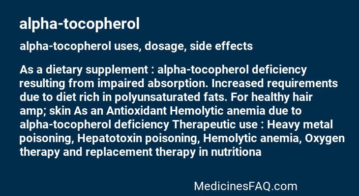 alpha-tocopherol