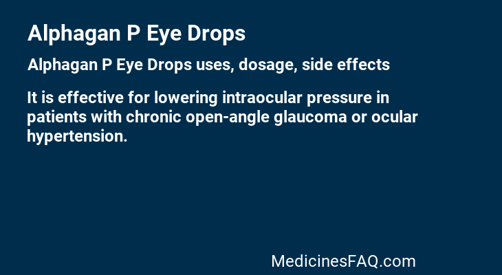 Alphagan P Eye Drops
