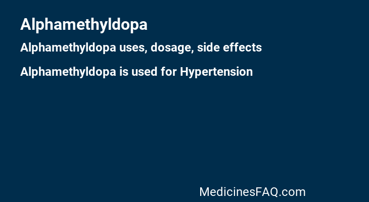Alphamethyldopa