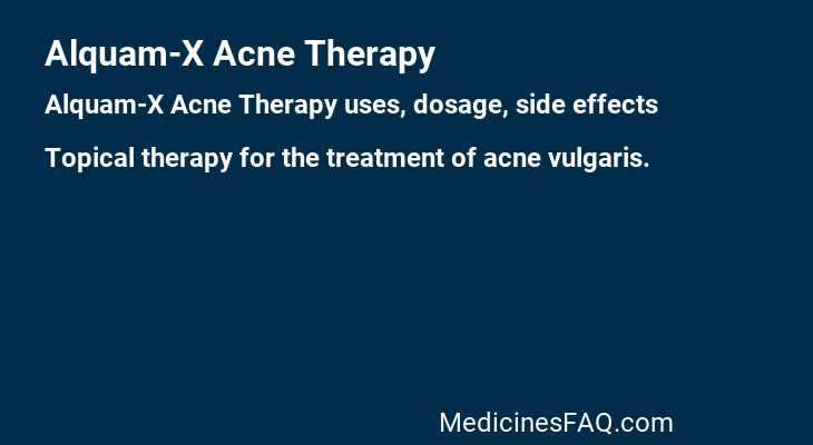 Alquam-X Acne Therapy