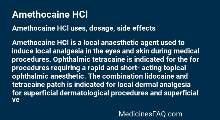 Amethocaine HCl
