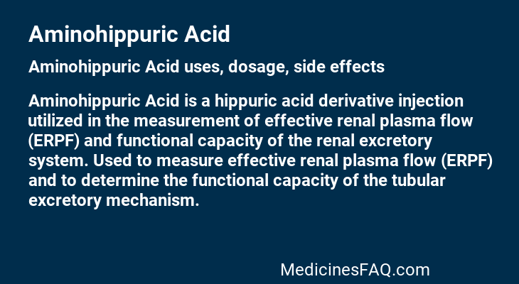 Aminohippuric Acid
