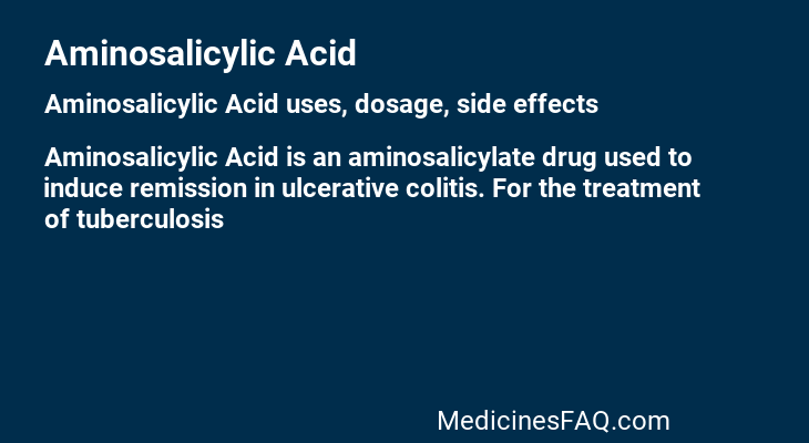 Aminosalicylic Acid