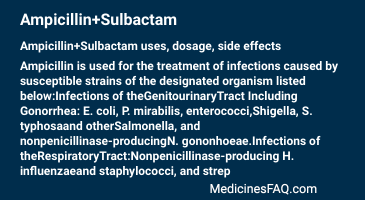 Ampicillin+Sulbactam