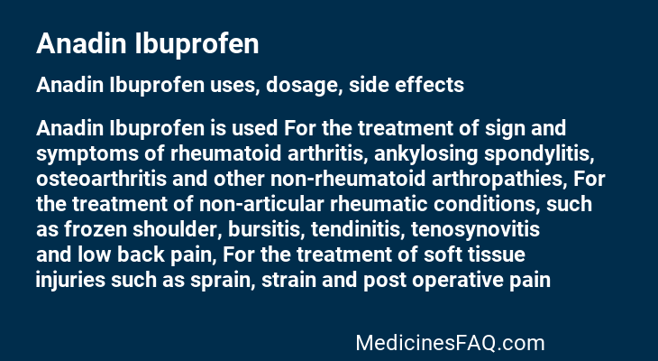 Anadin Ibuprofen