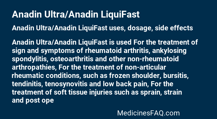 Anadin Ultra/Anadin LiquiFast