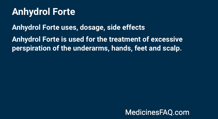 Anhydrol Forte
