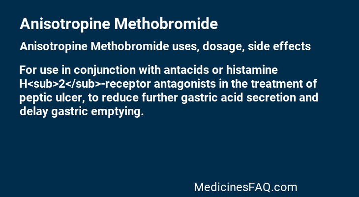 Anisotropine Methobromide