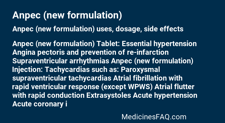Anpec (new formulation)