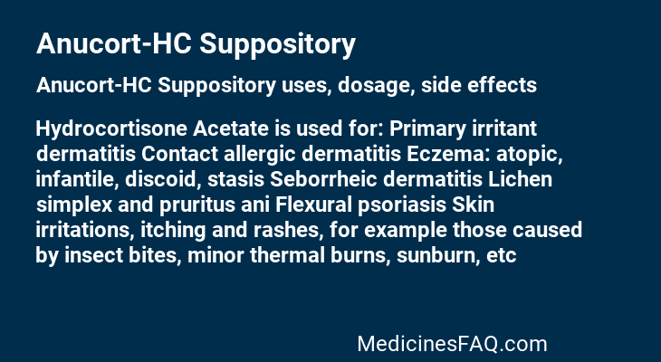 Anucort-HC Suppository