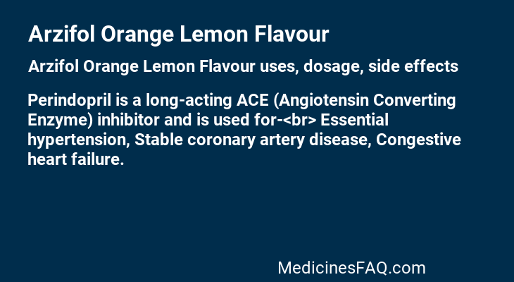 Arzifol Orange Lemon Flavour