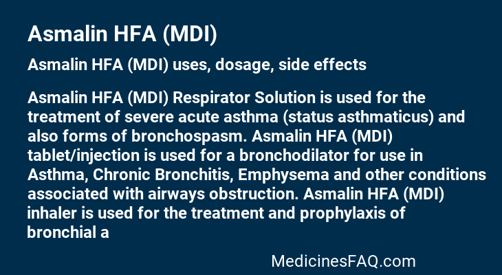 Asmalin HFA (MDI)