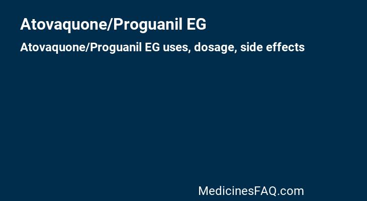 Atovaquone/Proguanil EG