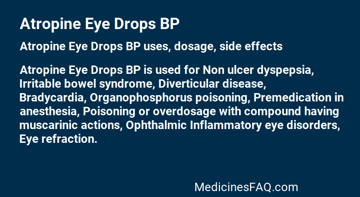 Atropine Eye Drops BP