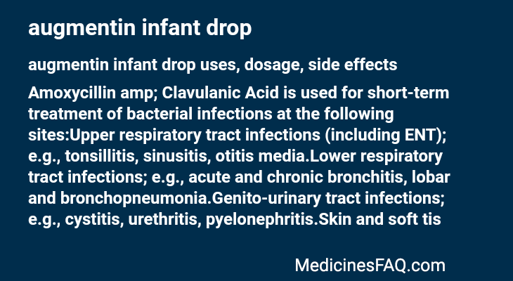 augmentin infant drop