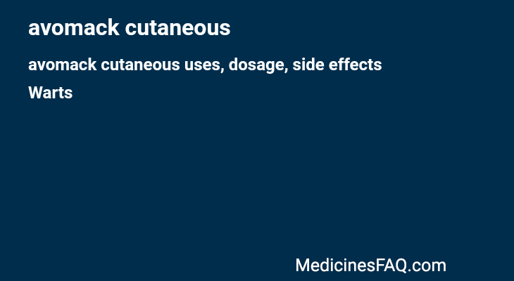 avomack cutaneous