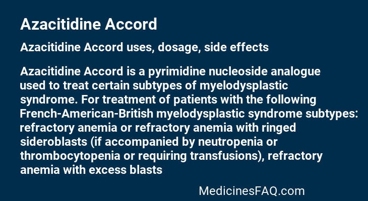 Azacitidine Accord