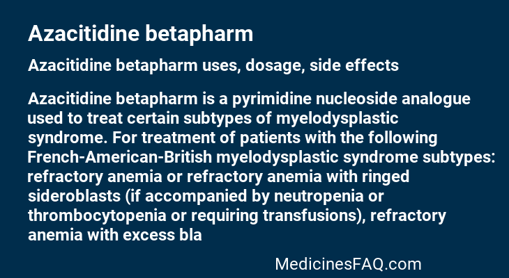 Azacitidine betapharm