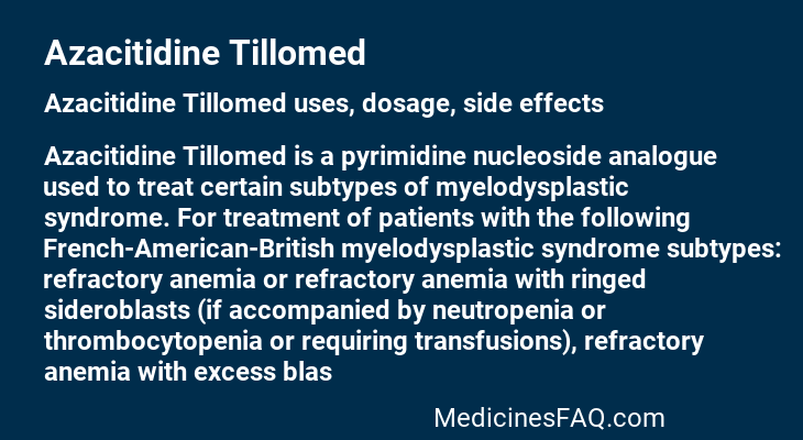Azacitidine Tillomed