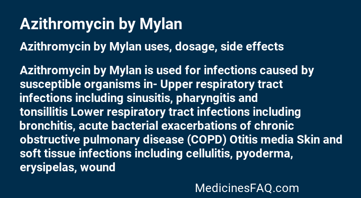 Azithromycin by Mylan