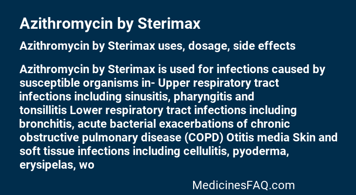 Azithromycin by Sterimax