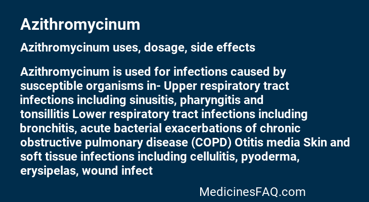 Azithromycinum