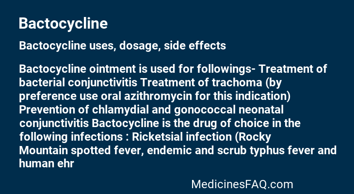 Bactocycline