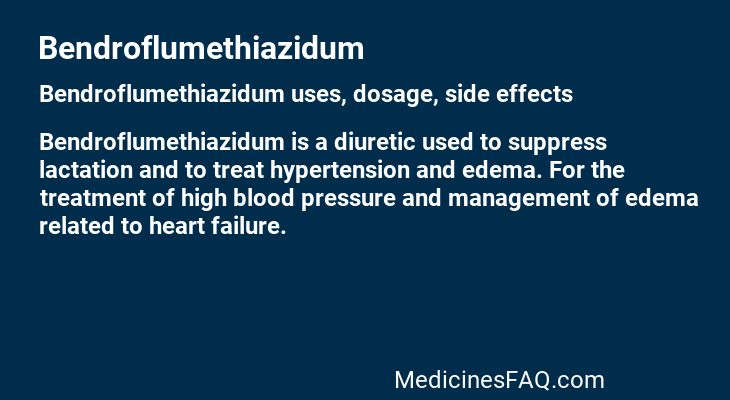 Bendroflumethiazidum