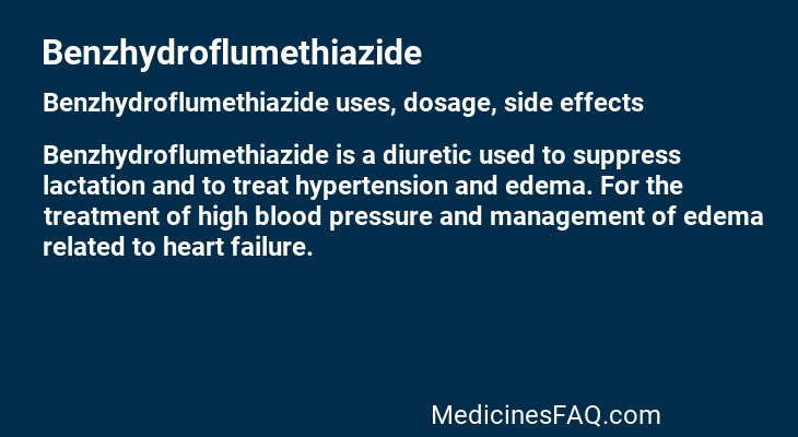 Benzhydroflumethiazide