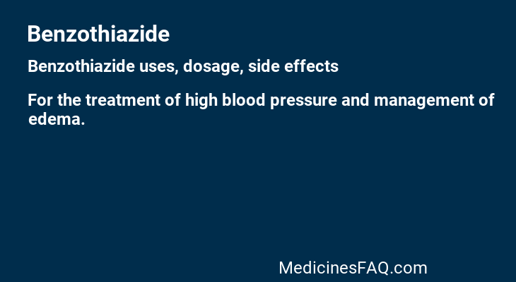 Benzothiazide
