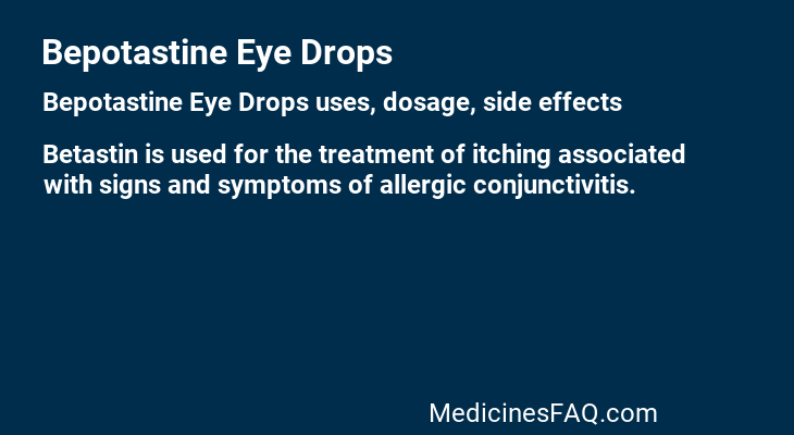 Bepotastine Eye Drops