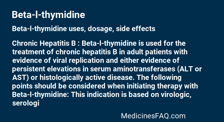 Beta-l-thymidine