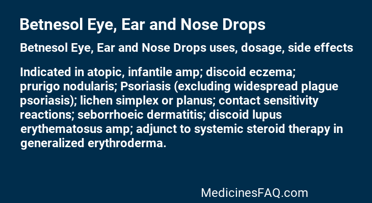 Betnesol Eye, Ear and Nose Drops