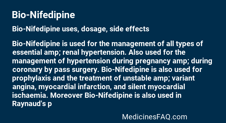 Bio-Nifedipine