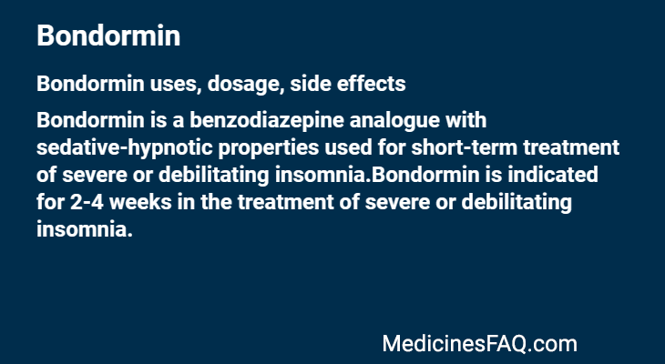 Bondormin: Uses, Dosage, Side Effects, Food Interaction & FAQ