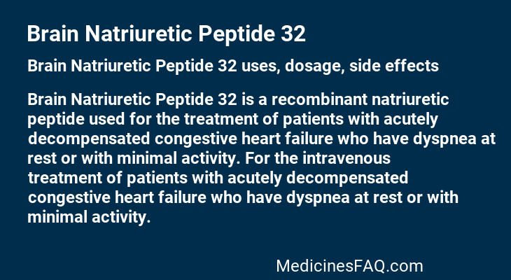 Brain Natriuretic Peptide 32
