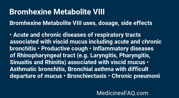 Bromhexine Metabolite VIII