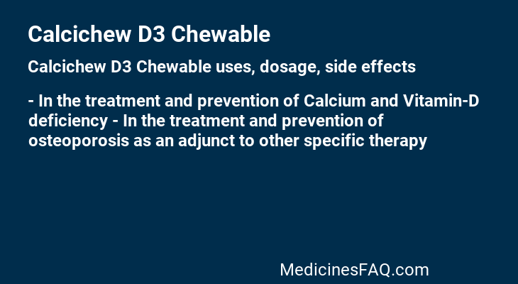 Calcichew D3 Chewable