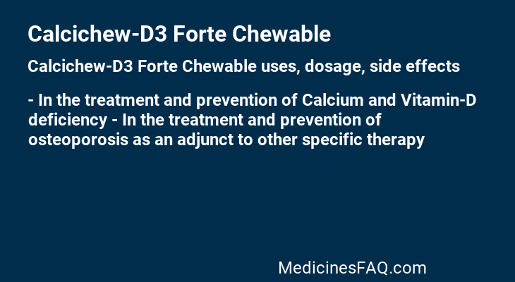 Calcichew-D3 Forte Chewable