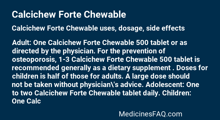 Calcichew Forte Chewable