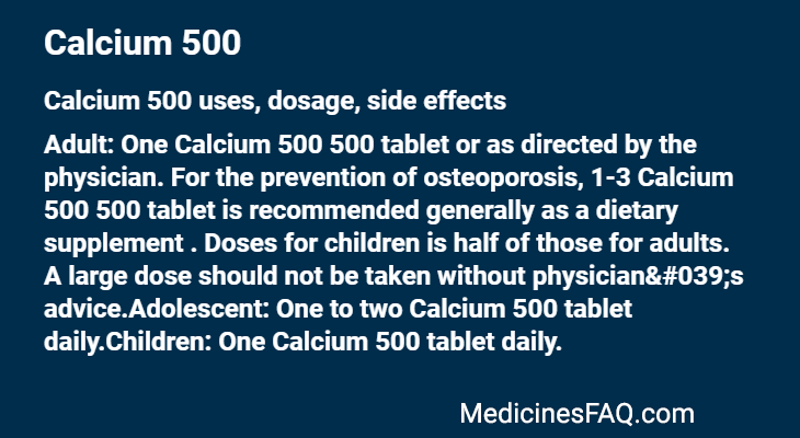 Calcium 500
