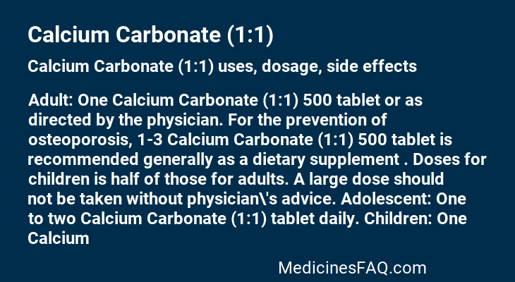 Calcium Carbonate (1:1)