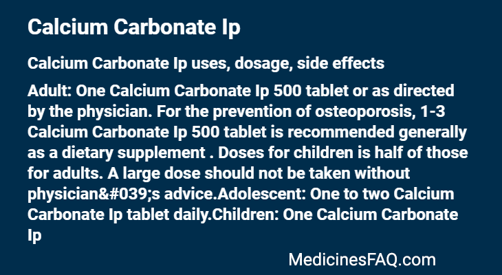 Calcium Carbonate Ip