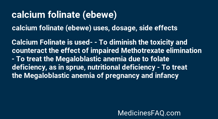 calcium folinate (ebewe)