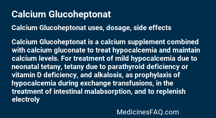 Calcium Glucoheptonat