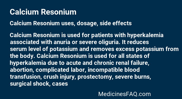 Calcium Resonium