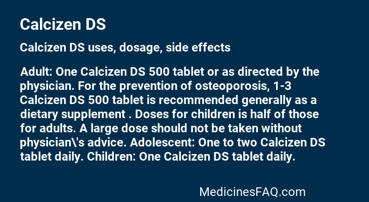 Calcizen DS